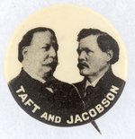 TAFT & JACOBSON MINNESOTA COATTAIL BUTTON.