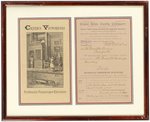 1885 INDUSTRIAL REVOLUTION OTIS ELEVATOR RIVAL ADVERTISING & PROPOSAL TO NYME.