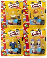 THE SIMPSONS SERIES 8 SET OF SIX CARDED ACTION FIGURES.