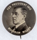 WILSON FOR PRESIDENT 1912 PORTRAIT BUTTON HAKE #124.
