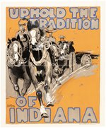 WWI INDIANA NATIONAL GUARD ARTILLERY UNIT POSTER.