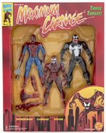 MAXIMUM CARNAGE TRIPLE THREAT ACTION FIGURE TRIO BOXED SET.