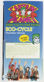 CAPTAIN PLANET CARDED ACTION FIGURE LOT OF FOUR AND TWO BOXED VEHICLES.