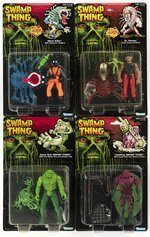 SWAMP THING CARDED ACTION FIGURE LOT OF SIX.