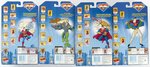 SUPERMAN THE ANIMATED SERIES CARDED ACTION FIGURE LOT OF FOUR.