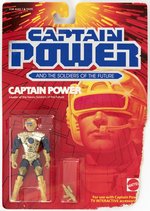 CAPTAIN POWER CARDED ACTION FIGURE CARDED LOT OF FIVE.