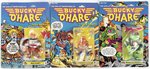 BUCKY O'HARE CARDED ACTION FIGURE TRIO.