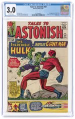 TALES TO ASTONISH #59 SEPTEMBER 1964 CGC 3.0 GOOD/VG.