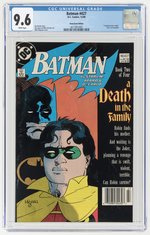 BATMAN #427 DECEMBER 1988 CGC 9.6 NM+ (NEWSSTAND EDITION).