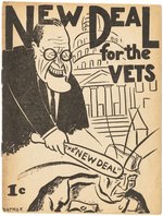 1933 FDR NEW DEAL FOR THE VETS BONUS PAMPHLET.