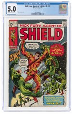 NICK FURY, AGENT OF S.H.I.E.L.D. #17 JANUARY 1971 CGC 5.0 VG/FINE.