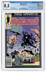 NIGHTMASK #1 NOVEMBER 1986 CGC 8.5 VF+ (FIRST NIGHTMASK).