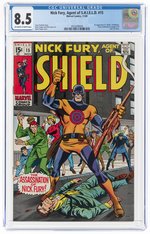 NICK FURY, AGENT OF S.H.I.E.L.D. #15 NOVEMBER 1969 CGC 8.5 VF+ (FIRST BULLSEYE).