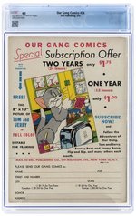 OUR GANG COMICS #34 MAY 1947 CGC 4.5 VG+.