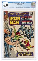 TALES OF SUSPENSE #75 MARCH 1966 CGC 6.0 FINE (FIRST SHARON CARTER & BATROC THE LEAPER).