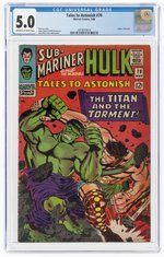 TALES TO ASTONISH #79 MAY 1966 CGC 5.0 VG/FINE (INCREDIBLE HULK VS. HERCULES).