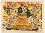S.F.I.C. ANTI-FRENCH COLONIALISM PRO WORKERS COMMUNISM POSTER.