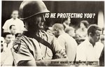 SNCC IS HE PROTECTING YOU CIVIL RIGHTS POSTER W/DANNY LYON PHOTO.