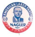 NYC/ALP CONGRESSMAN BUTTON CIRCA 1938.