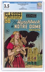 CLASSICS ILLUSTRATED #18 DECEMBER 1950 CGC 3.5 VG- (HUNCHBACK OF NOTRE DAME).