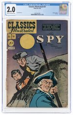 CLASSICS ILLUSTRATED #51 AUGUST 1948 CGC 2.0 GOOD.