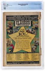 CLASSICS ILLUSTRATED #51 AUGUST 1948 CGC 2.0 GOOD.