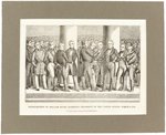 1841 WILLIAM HENRY HARRISON INAUGURATION ENGRAVING.