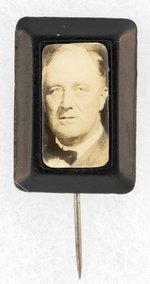 REAL PHOTO RECTANGULAR 1940 PORTRAIT PIN.