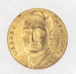 TINY BRASS WARREN G. HARDING PORTRAIT STUD.