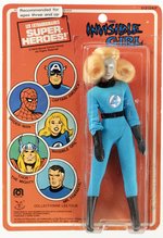 MEGO WGSH INVISIBLE GIRL ACTION FIGURE ON PIN-PIN TOYS CARD.