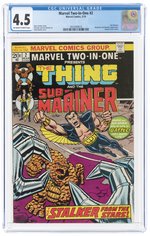 MARVEL TWO-IN-ONE #2 MARCH 1974 CGC 4.5 VG+.