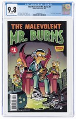 THE MALEVOLENT MR. BURNS #1 2013 CGC 9.8 NM/MINT.