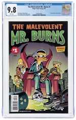 THE MALEVOLENT MR. BURNS #1 2013 CGC 9.8 NM/MINT.