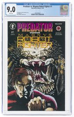 PREDATOR VS. MAGNUS ROBOT FIGHTER #1 NOVEMBER 1992 CGC 9.0 VF/NM.