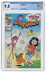 POPPLES #2 FEBRUARY 1987 CGC 9.8 NM/MINT.