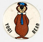 "YOGI BEAR" ENGLISH BUTTON.