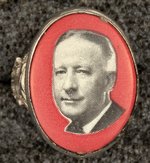 AL SMITH 1928 RED PORTRAIT RING.