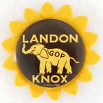 LARGE LANDON KNOX GOP ELEPHANT CELLO BUTTON.