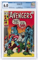 AVENGERS #78 JULY 1970 CGC 6.0 FINE.