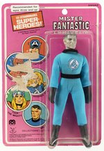 MEGO WGSH MR. FANTASTIC ACTION FIGURE ON PIN-PIN TOYS CARD.