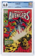 AVENGERS #65 JUNE 1969 CGC 6.0 FINE.