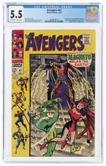 AVENGERS #47 DECEMBER 1967 CGC 5.5 FINE- (FIRST DANE WHITMAN).