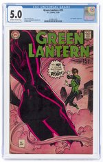 GREEN LANTERN VOL. 2 #73 DECEMBER 1969 CGC 5.0 VG/FINE.