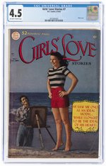 GIRLS' LOVE STORIES #7 AUGUST-SEPTEMBER 1950 CGC 4.5 VG+.