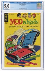 MOD WHEELS #1 FEBRUARY 1971 CGC 5.0 VG/FINE.