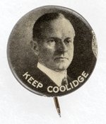 KEEP COOLIDGE BW PORTRAIT BUTTON.