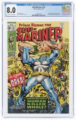 SUB-MARINER #23 MARCH 1970 CGC 8.0 VF.