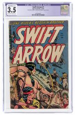 SWIFT ARROW #1 FEBRUARY-MARCH 1954 CGC RESTORED 3.5 SLIGHT/MODERATE (C-2) VG-.