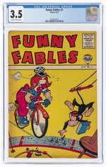 FUNNY FABLES #1 AUGUST 1957 CGC 3.5 VG-.