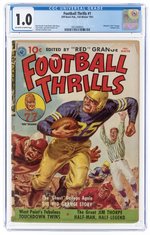 FOOTBALL THRILLS #1 FALL-WINTER 1951 CGC 1.0 FAIR.